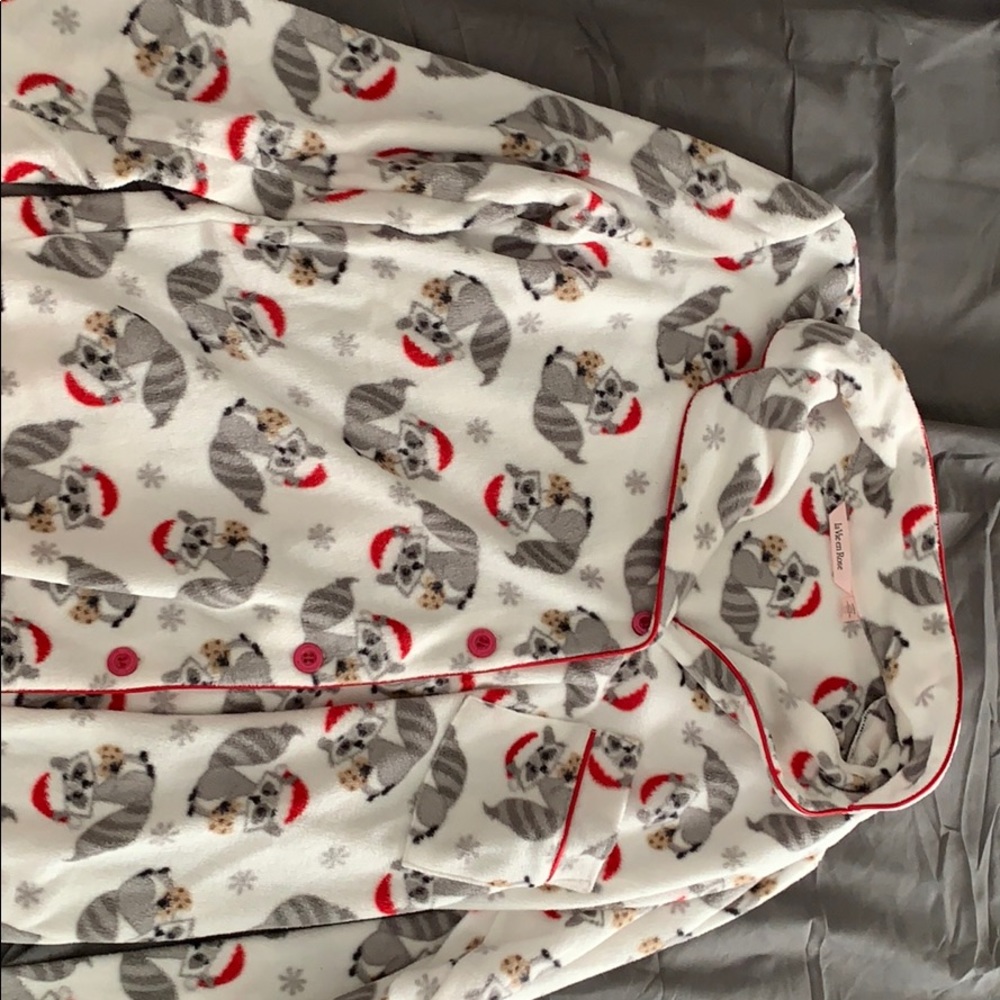 Fleece pajama top